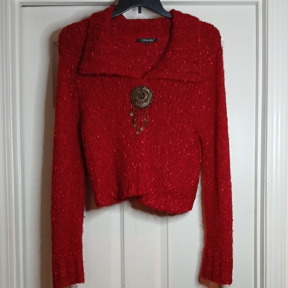 Valentine Red Women's Sweater‎ Size Large
